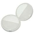 thumbnail image 2 of Hella Round Reflex Reflector White Pair 90mm Caravan For Jeeps Tractor, 2 of 4