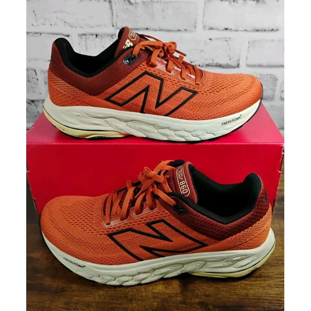 New Balance Fresh Foam X 860v14 Running Shoes M860I14 Orange/Brown Men's 9.5 D