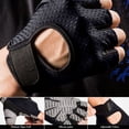 thumbnail image 4 of Kieccall Breathable Mesh Half Finger Gloves for Gym Yoga Cycling Weight Lifting Anti Callus Fitness Gear, 4 of 7