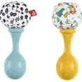 thumbnail image 2 of Fisher-Price Baby Rattle ‘n Rock Maracas Toys, Set of 2 for Infants 3+ Months, High Contrast, 2 of 6