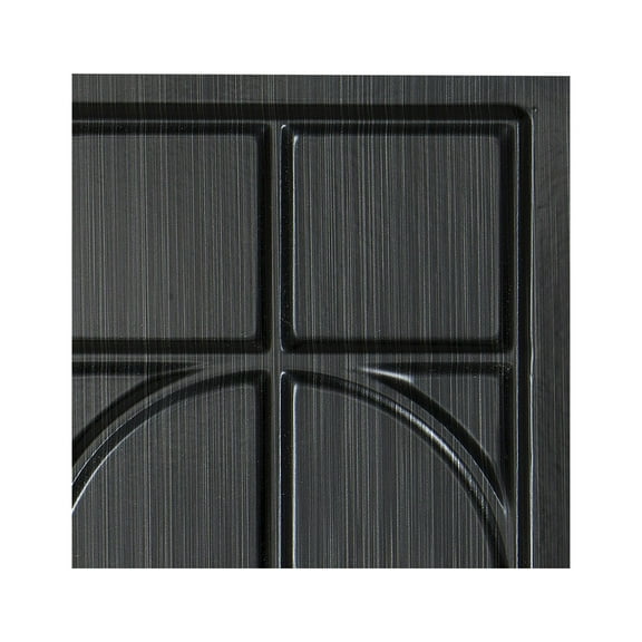 FASÄDE Crescent Decorative Vinyl Backsplash Panel in Brushed Onyx (6X6 Inch Sample)