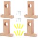 thumbnail image 5 of GOOHOCHY 4 soportes de madera para barra de cortina, para el hogar, 5 of 8