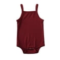 thumbnail image 2 of LIIPEE Summer Bodysuits For Baby Boys Solid Color Ribbed Sleeveless Casual Onesies Kids Comfortable Cute Daily Crawling Clothing,12-18 Months, 2 of 3