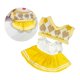 thumbnail image 1 of Conjunto de ropa para muñecas de 2 piezas, 20cm, vestido y chaleco JK, disfraces, adorables vestidos suaves, ropa para muñecas, regalo para niñas y Amarillo, 1 of 9