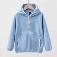 thumbnail image 2 of Toddler Sweatshirt,Hoodie Winter Lined Warm Pullover Hooded Comfortable Sweatshirt for Children,Boys Sweatshirt,Sky Blue,10-11 Years, 2 of 3