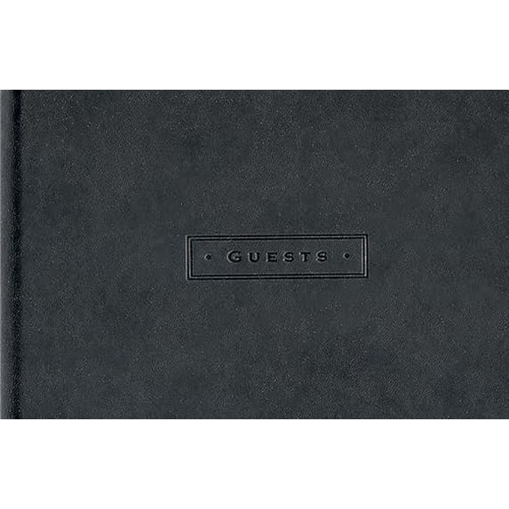 Pre-Owned Classic Black Guest Book (Hardcover) by Inc Peter Pauper Press