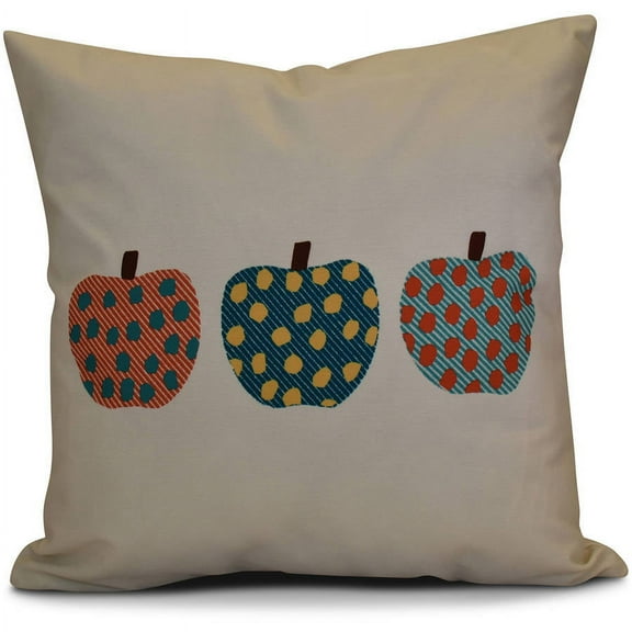 Simply Daisy 16" x 16" 3 Little Pumpkins Geometric Print Pillow