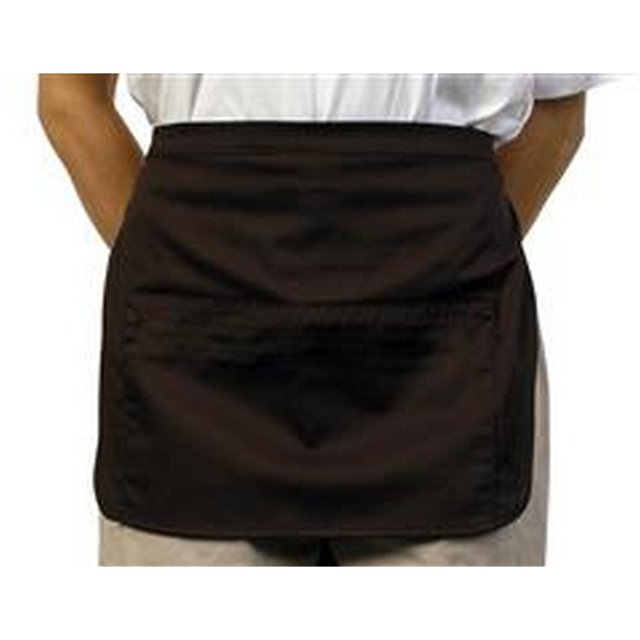 BonChef - Delantal con bolsillo para el cambio (Negro)