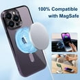 thumbnail image 3 of Case for iPhone 14 Pro Max Case [Compatible with MagSafe] Camera Lens Protector Plating Luxury Cover for Women Men Clear Soft TPU Shockproof Protective Phone Case - Purple, 3 of 12