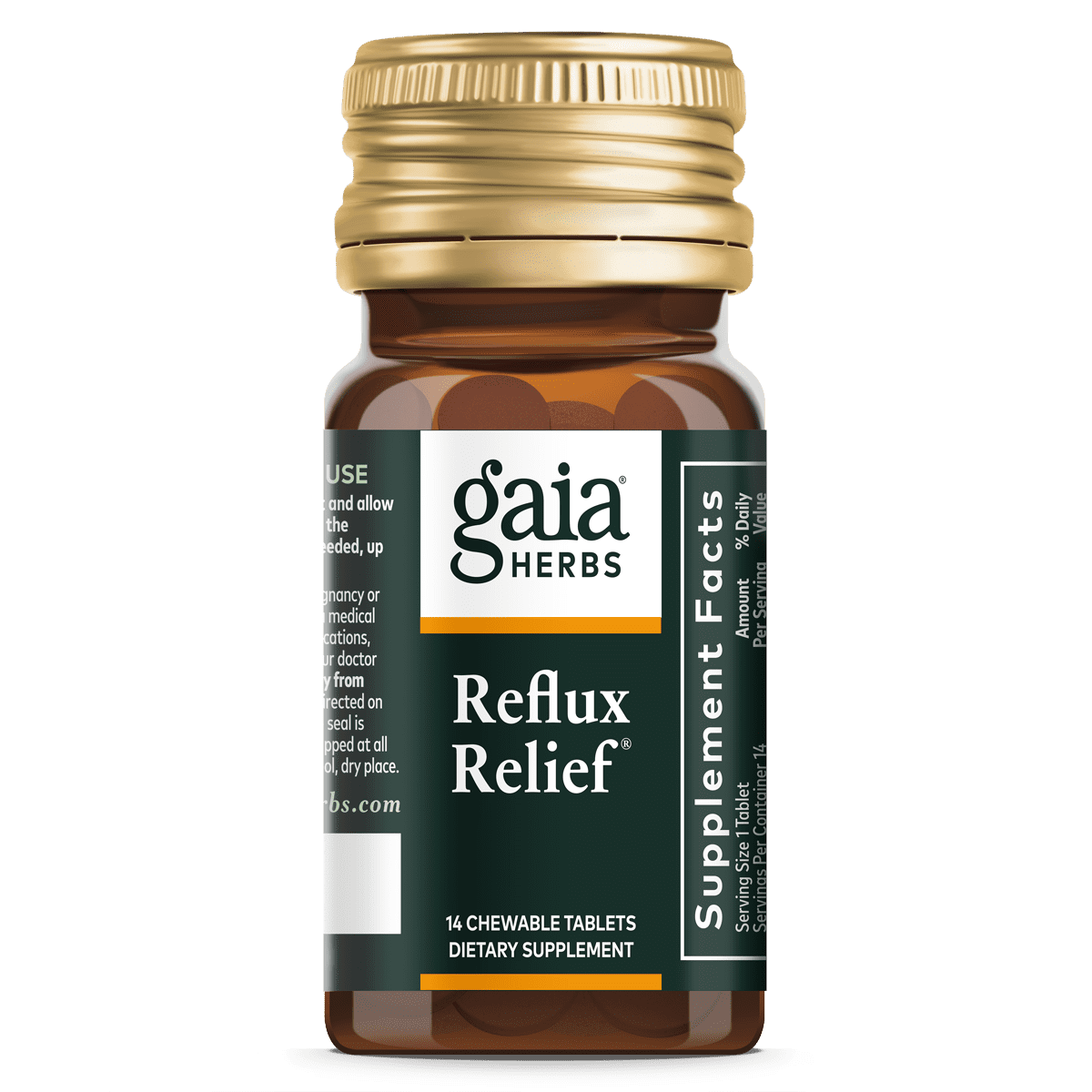 Gaia Herbs Reflux Relief With Marshmallow Root, Chamomile, Aloe