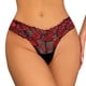 thumbnail image 1 of Gibobby Tangas de mujer sexy piezas de malla de encaje sexy para mujer, sin costuras, medio envuelto, caderas, cintura , bragas, tanga(Rojo,XL), 1 of 3