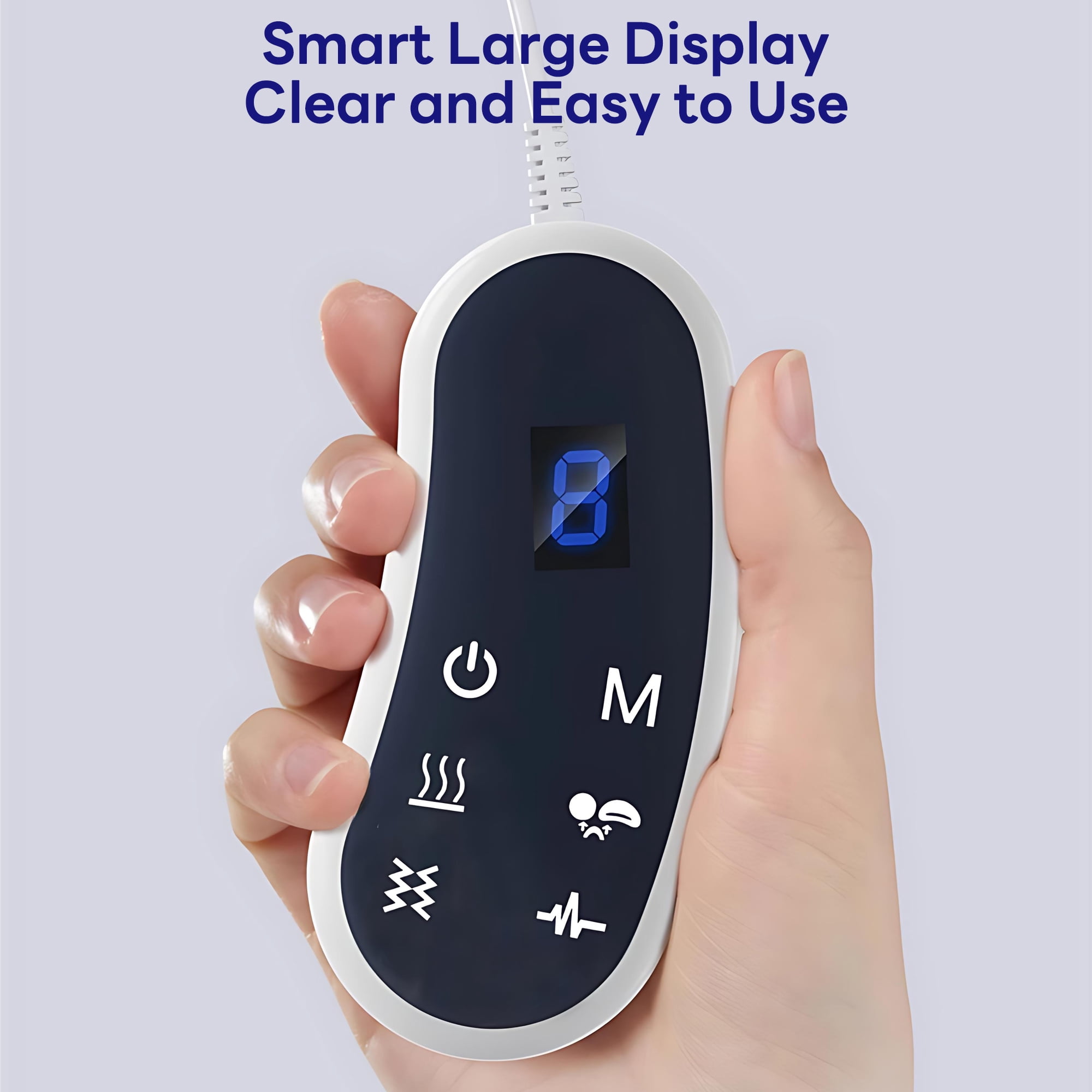 INSMART EMS Neck Massager, Portable Cervical Neck Stretcher with Airbag Massage, Smart Heat & 9 Intensity Levels for Shoulder Neck Relief