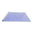 thumbnail image 2 of Ahgly Company Machine Washable Indoor Rectangle Solid Blue Modern Area Rugs, 4' x 6', 2 of 4