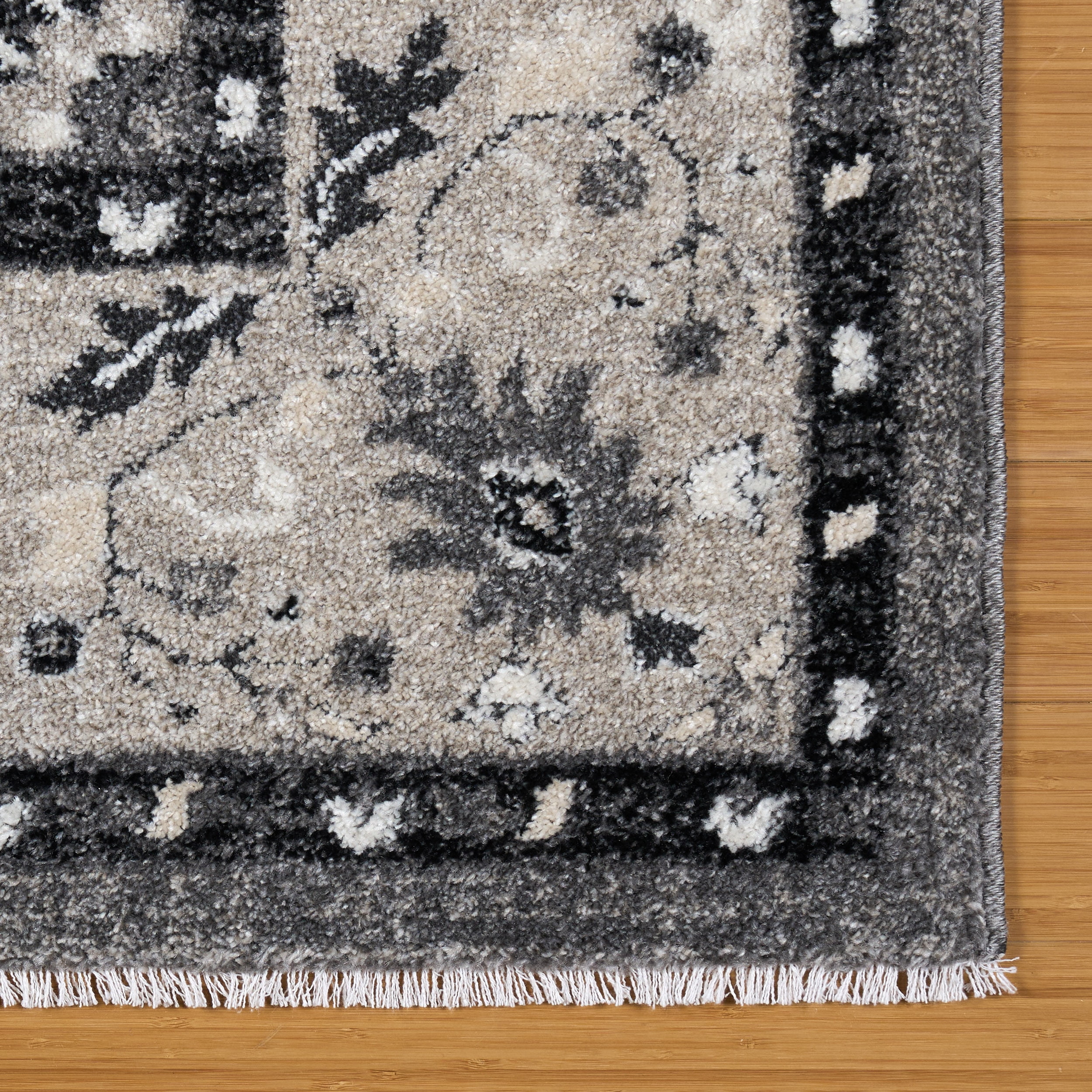 Paradis Ornato Traditional Oriental Gray Area Rug, 6x9