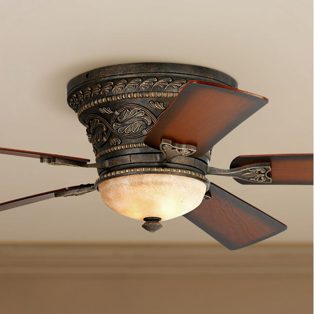 52 Casa Vieja Classic Hugger Ceiling, Antique Look Ceiling Fan With Light