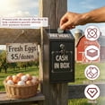 thumbnail image 4 of Metal Donation Box with Lock Slot 10.24 x 5.71 x 2.95'' Safe Suggestion Charity Collection Donation Money Lock Box Cash Drop Money Case for Home Office Outdoor Door, 4 of 7