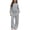 Gray, variant on 2PC Fleece Lined Hooded Sweatsuits for Kids Winter Warm Soft Sweatshirt Sets Long Sleeve Kangaroo Pocket Hoodies with Elastic Waist Wide Leg Sweatpants Tracksuits,5Y-14Y