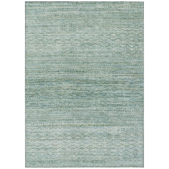 Dalyn Rugs Machine Washable Indoor/Outdoor Chantille ACN2150 Aqua 10' x 14' Rug