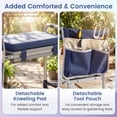 thumbnail image 5 of Costway Garden Kneeler and Seat, Foldable Gardening Stool with Wide EVA Foam Padding Navy, 5 of 10