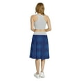 thumbnail image 5 of Women's Royal Blue Traditional Classic Line A-line Printed Skirt Casual Wear, M, Navy Blue, by Ambesonne, 5 of 6
