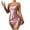 Pink, variant on YABCSAZ Women's Nightgown Sleeveless Slip Sleepwear Loose Sleepwear Deep V Neck Pajama Dress Backless Sexy Nightdress Solid Color Mini Home Dress Soft Chemise