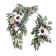 thumbnail image 5 of Guirnaldas de flores para boda Arco de boda Letrero de bienvenida de flores Hecho a mano para centro de mesa Violeta, 5 of 9