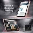 thumbnail image 7 of JETech Rotating Case for iPad mini (A17 Pro, 2024 Model, 7th Generation) / mini 6 (2021 Model, 6th Generation) with Pencil Holder, 360 Degree Rotation Protective Stand Cover Clear Back (Pink), 7 of 7