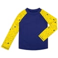 thumbnail image 6 of BIG EPHANT 2-Pack Kids‘ Long Sleeve Rash Guard Shirts with Print, UPF 50+ Sun Protection Swimwear & Surf Tops for Boys and Girls, Sizes XXS-M, 6 of 9