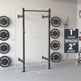 thumbnail image 3 of Synergee 2200 Series Wall Mounted 95" by 24” Squat Rack with J-Cups & Adjustable Pull Up Bar. Exercise Stand with 750lb Capacity. Power Cage., 3 of 6