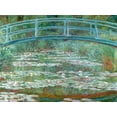 thumbnail image 2 of Monet, Claude 32x25 Black Ornate Wood Framed with Double Matting Museum Art Print Titled - Water Lily Pool, 2 of 4