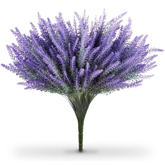 Butterfly Craze Plante Artificielle Lavande Ensemble de 4 Pcs – Fleurs en Soie Artificielle Presque Naturelles pour Mariages, Bricolage, Décoration de Cuisine Ou Décoration Rustique Intérieure