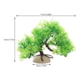 thumbnail image 2 of USHOBE Fish Tank Bonsai Plants Simulation Pine Tree Green 1Set, 2 of 8