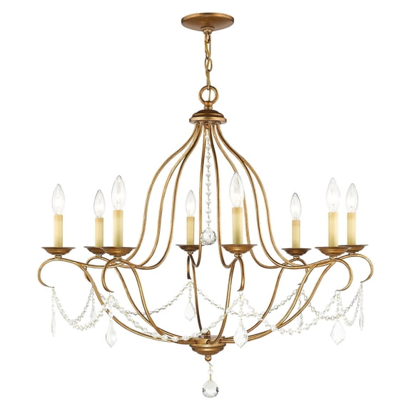 Livex Lighting - Chesterfield - 8 Light Chandelier in French Country Style - 32