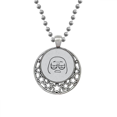 thumbnail image 1 of Tired Black Cute Chat Face Pattern Necklaces Pendant Retro Moon Stars Jewelry, 1 of 3
