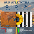 thumbnail image 7 of 1 Pcs 2D Flat License Plate Covers & Frames, Sunflower on Black For Decorative Front, Waterproof For Decoration Aluminum License Plate Covers & Frames Cover For Men Women, 12" X 6", 7 of 7