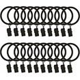 thumbnail image 1 of Juego de 20 anillos de clip para cortina de 3,0 mm x 25 mm, negro, 1 of 5