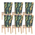 thumbnail image 6 of Decorative Chair Back Cover One Size x2 Chair Cover Dining Chair Slipcovers Chair Back Decoration Festival Chair Decoration Green River Seamless, 6 of 6
