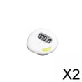 thumbnail image 1 of Podómetro electrónico shamjiam 2 piezas 6x2D contador de pasos calorías distancia movimiento ejercicio, 1 of 8