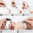 thumbnail image 5 of Stretchy Braided Loop Compatible with Apple Watch Bands 44mm 40mm 41mm 45mm 38mm 42mm 49mm Women Men, Solace Elastics Stretch Nylon Sport Strap Wristband for iWatch Bands Series 9 8 7 6 5 4 3 2 1 SE, 5 of 9