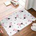 thumbnail image 2 of Non Slip Door Mat, Pink Cute Poodle Dog Crown Fast Drying Bath Tub Mats, Absorbent Bathroom Rugs Entrance Welcome Mat, Bath MatS for Tub, Floor, Home, Kitchen, Hotel,16x24in, 2 of 6