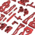 thumbnail image 3 of Baohd RCGOFOLLOW 20 Pcs Alliage d'Aluminium Durable Kit de Pièces Métalliques pour 1/16 Rc Kit de Pièces Métalliques FMS 16101 16102 Rouge, 3 of 6