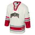 thumbnail image 2 of Men's Colosseum Cream Ohio State Buckeyes Puck Proud Fashion Hockey Jersey, 2 of 3