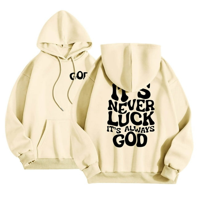HNMKIU Graphic Hoodies Autumn Winter Hoodie Neck Solid Color Printed Long Sleeve Pullover Sweatshirt