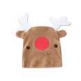 thumbnail image 3 of Unisex Baby Lovely Christmas Deer Snowman Cotton Winter Romper with Hat 2 ocs Outfit Set (95/18-24 Months, Brown Deer), 3 of 6
