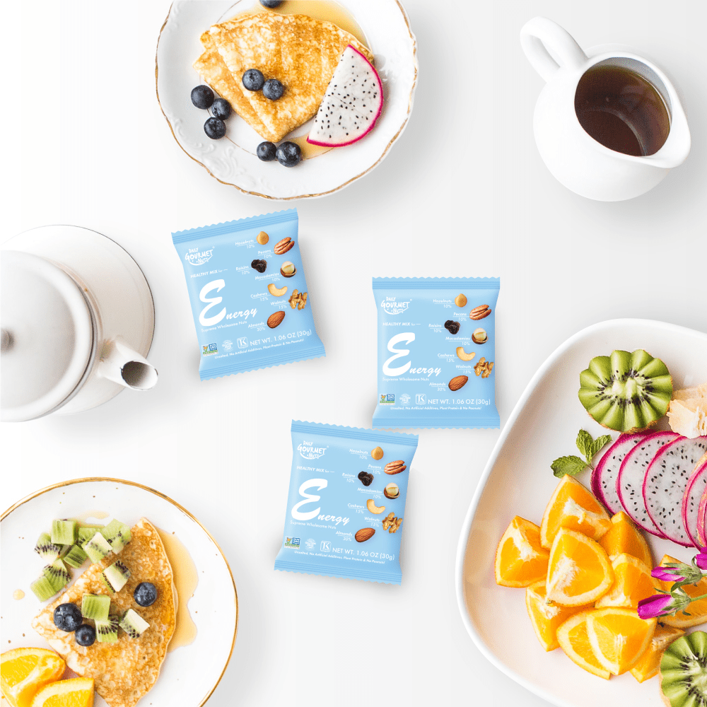 Daily Gourmet Nuts - Energy Mix | 48 Packs | Healthy Trail Mix Individual Packs | Premium Nuts & Dry Fruit | Gluten-Free | Non-GMO | Nuts Individual Packs
