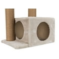 thumbnail image 7 of TRIXIE Valencia Plush & Sisal 3-Level 28" Cat Tree with Scratching Posts & Condo, Light Gray-Greige, 7 of 7