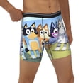 thumbnail image 4 of Lsque Bluey Pattern Men's Performance Stretch Underwear, Athletic Long Leg Briefs，Moisture-Wicking-Small, 4 of 6