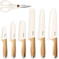 thumbnail image 1 of Hancorys Knives Set for Kitchen, 13 Pieces Knives Set with Nonstick Ceramic Anti-Rust Coating, Chef Knife Sets with 6 Blade Guards, High Carbon Stainless Steel Cooking Knife, 1 of 6