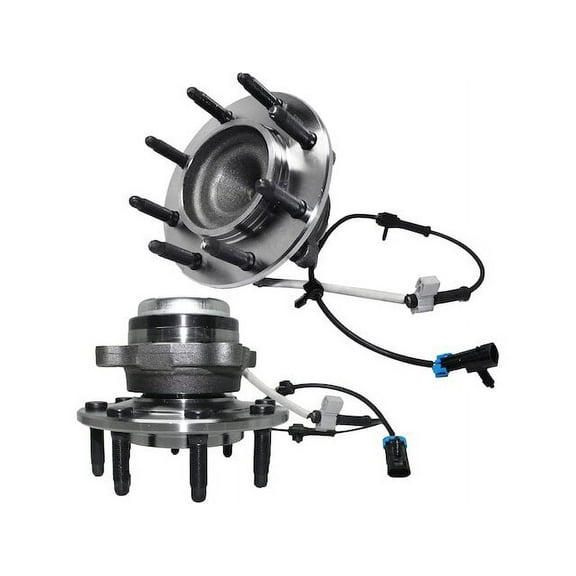 Front Wheel Hub Assembly Set - Compatible with 2003 - 2017 Chevy Express 3500 2004 2005 2006 2007 2008 2009 2010 2011 2012 2013 2014 2015 2016