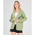 thumbnail image 2 of utcoco Womens Graffiti style Embroidery Cardigan Long Sleeve Sweaters, 2 of 4